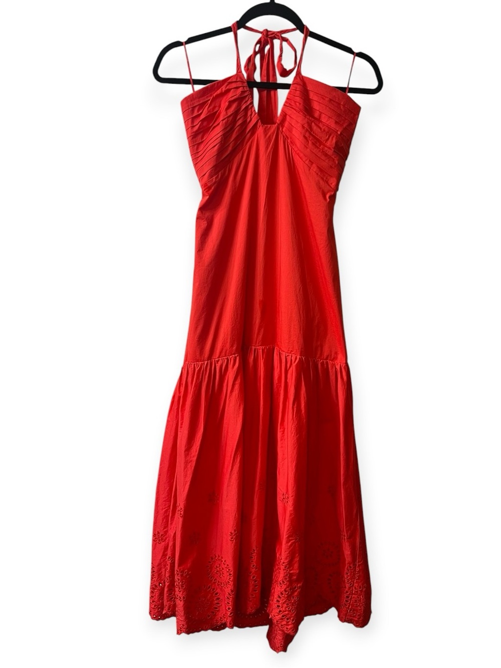 Jason Wu Red Halter Midi Dress